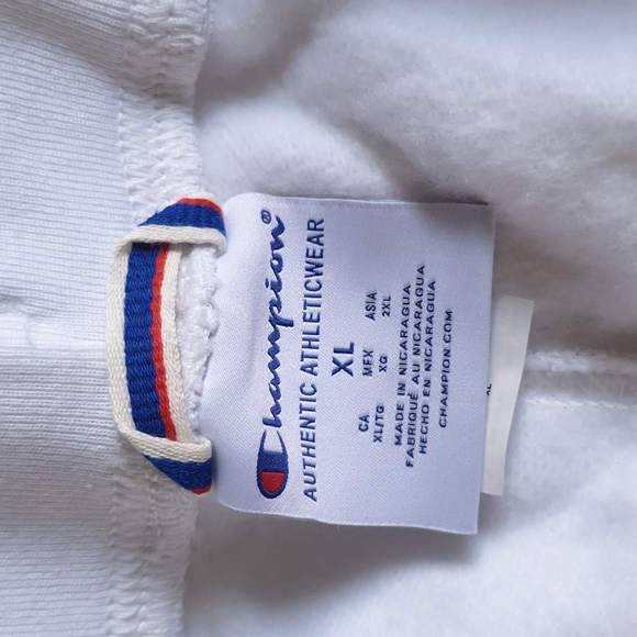 Champion women's fleece joggers sweatpants Powerblend size L white - Picture 4 of 5